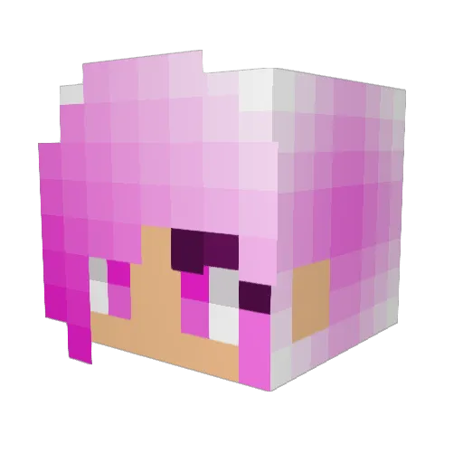 Darkkitty_hp Minecraft avatar head, 3D render