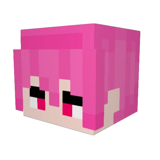 Darkkkkks Minecraft avatar head, 3D render