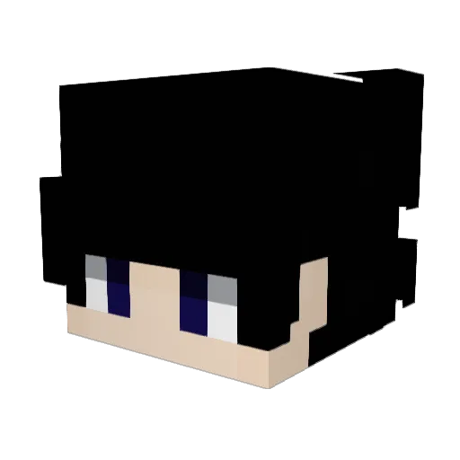Darkklightxd08 Minecraft avatar head, 3D render