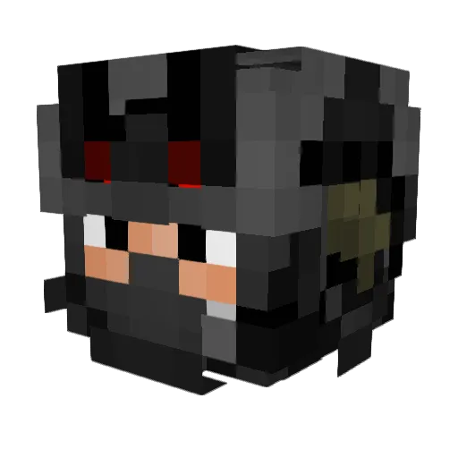 Darkknight_31 Minecraft avatar head, 3D render