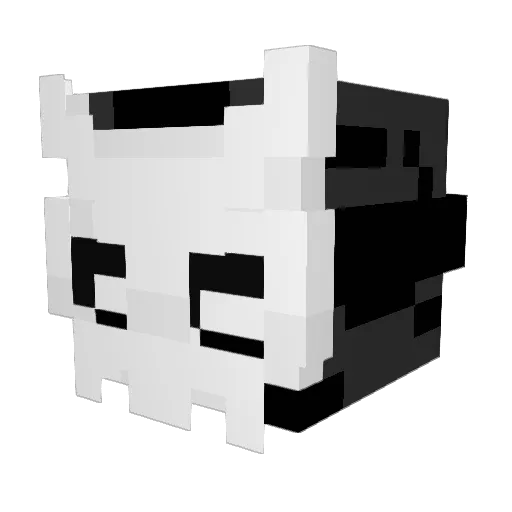 Darkkov Minecraft avatar head, 3D render