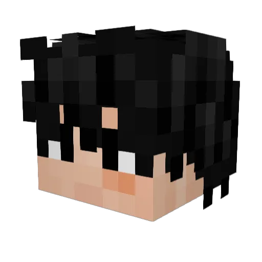 Darkkumo Minecraft avatar head, 3D render