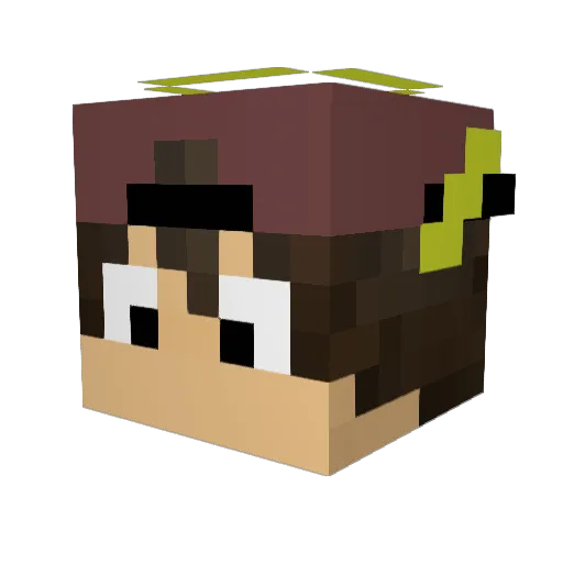 Darkl0S Minecraft avatar head, 3D render