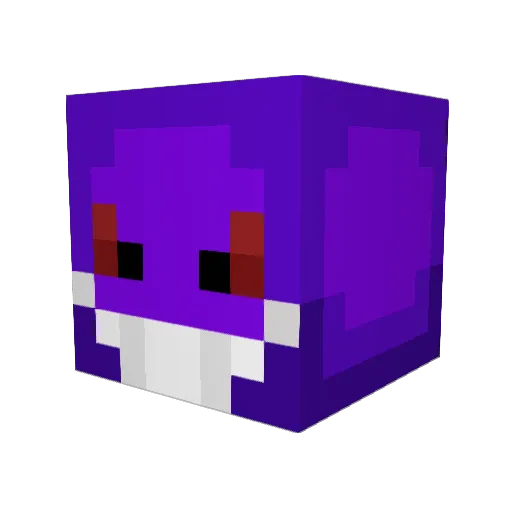 Darklaw10 Minecraft avatar head, 3D render