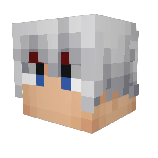 Darkleaf27 Minecraft avatar head, 3D render