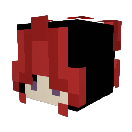 Darklight073 Minecraft avatar head, 3D render