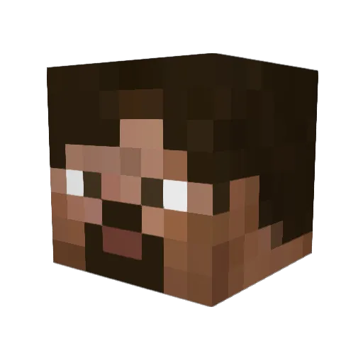 Darkling54 Minecraft avatar head, 3D render
