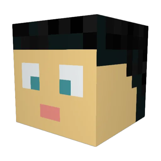 Darkling_Magus Minecraft avatar head, 3D render
