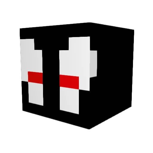 Darklish Minecraft avatar head, 3D render