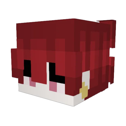 Darklmpulse Minecraft avatar head, 3D render