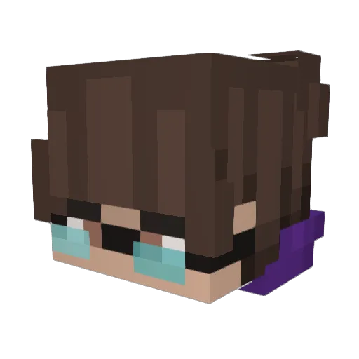 Darklord_72 Minecraft avatar head, 3D render