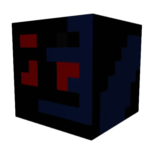 Darkly_Inclined Minecraft avatar head, 3D render
