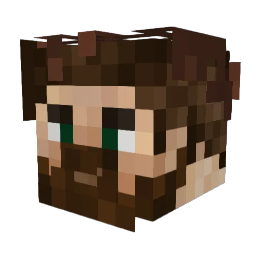 Darkly_Knight Minecraft avatar head, 3D render