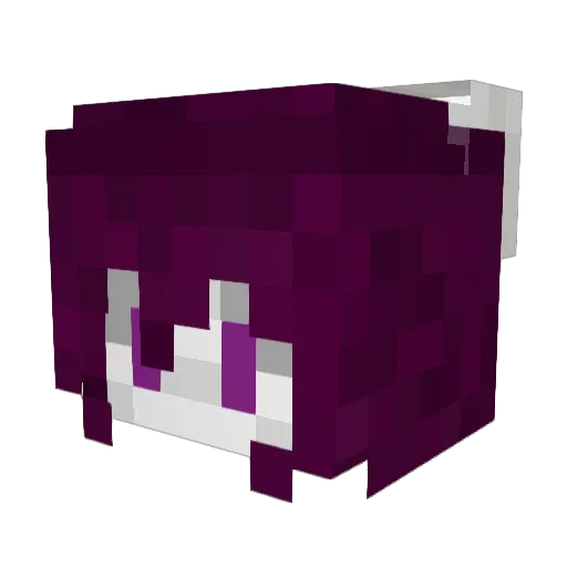Darklymask Minecraft avatar head, 3D render