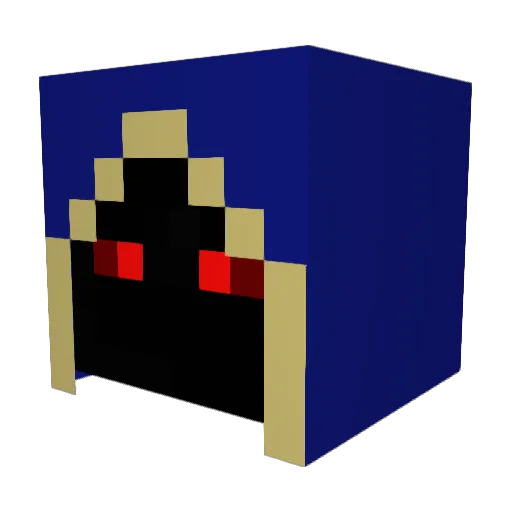 Darkmage980 Minecraft avatar head, 3D render