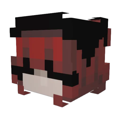 Darkmagic666 Minecraft avatar head, 3D render