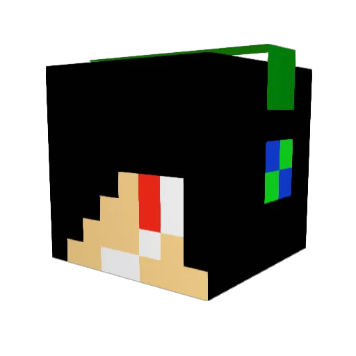 Darkmoon_Network Minecraft avatar head, 3D render