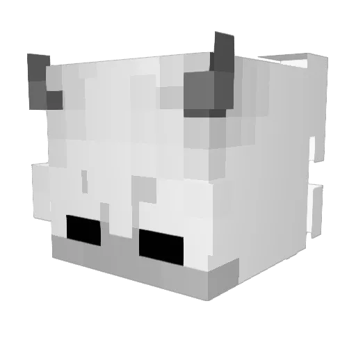 Darkms Minecraft avatar head, 3D render