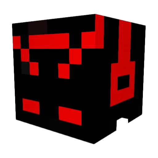 DarknesAngel Minecraft avatar head, 3D render