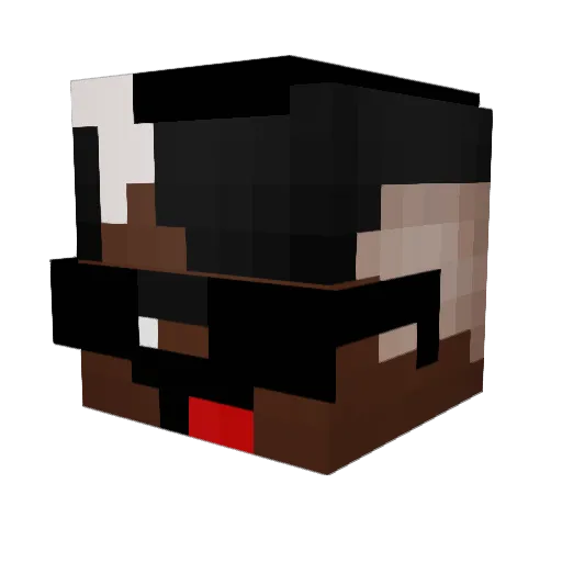 Darkness03 Minecraft avatar head, 3D render