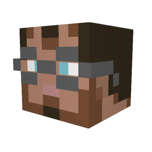 Darkness1036 Minecraft avatar head, 3D render