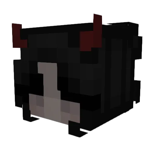DarknessDOT Minecraft avatar head, 3D render
