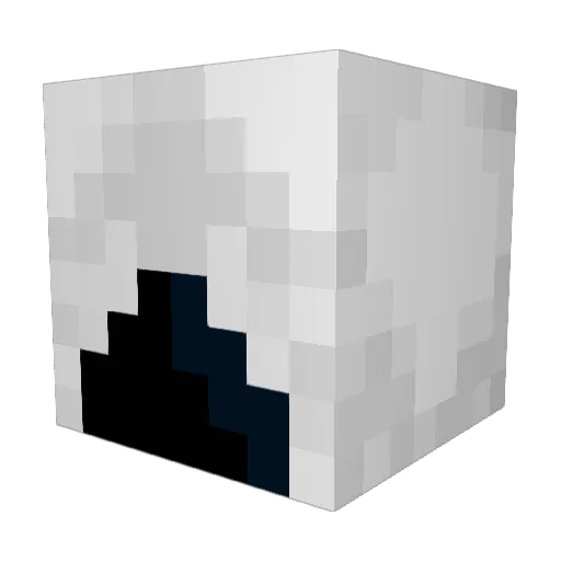 DarknessSir Minecraft avatar head, 3D render