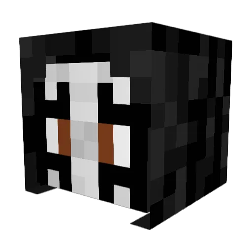 DarknessWithn666 Minecraft avatar head, 3D render