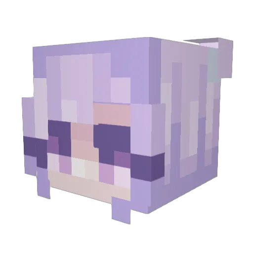 Darkness_015 Minecraft avatar head, 3D render