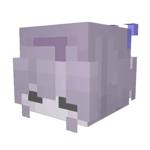 Darkness_WTF_ Minecraft avatar head, 3D render