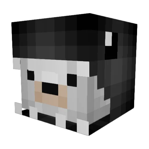 Darkness_tw Minecraft avatar head, 3D render