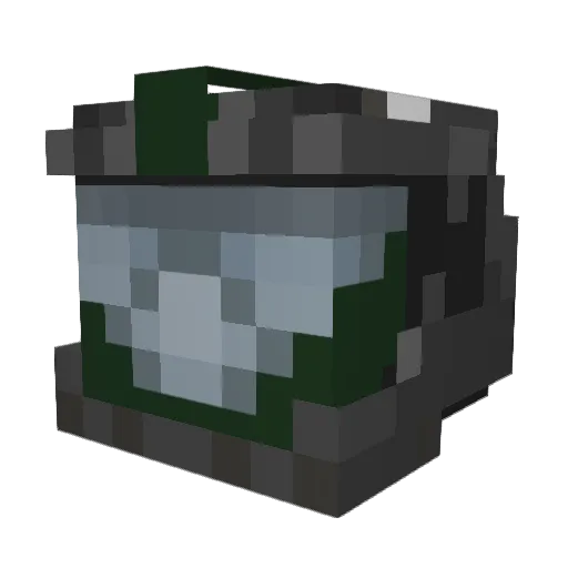 Darknesscr Minecraft avatar head, 3D render