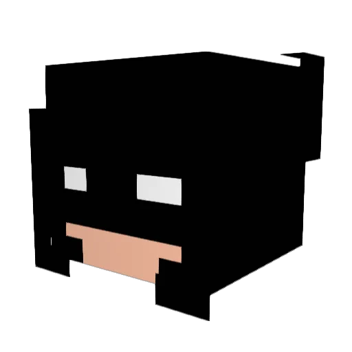 Darknight7981 Minecraft avatar head, 3D render