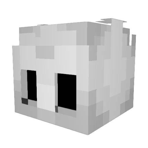 Darknut8 Minecraft avatar head, 3D render