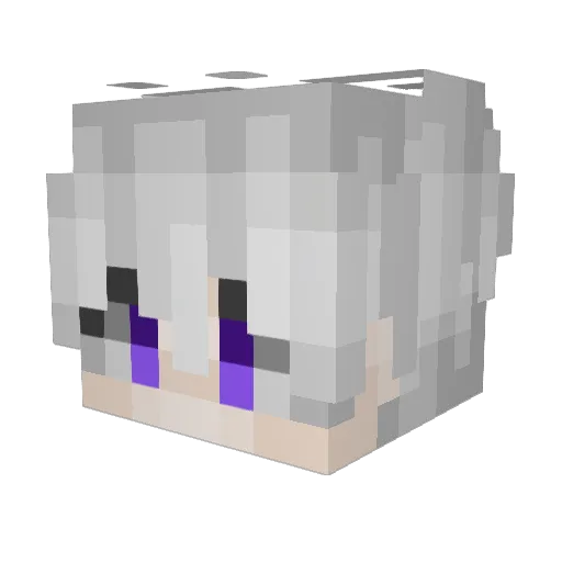 Darko1d Minecraft avatar head, 3D render