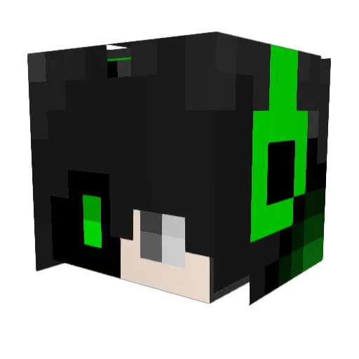 DarkoSlayman Minecraft avatar head, 3D render