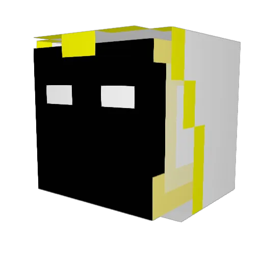 Darkon_0 Minecraft avatar head, 3D render