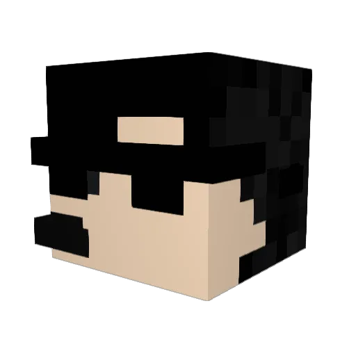 Darkonus333 Minecraft avatar head, 3D render