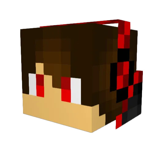 DarkorWilliams Minecraft avatar head, 3D render