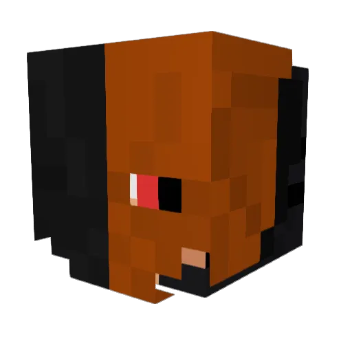 Darkoryal Minecraft avatar head, 3D render
