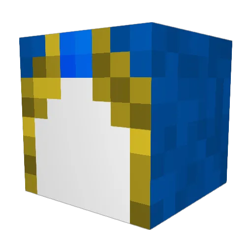 Darkoza Minecraft avatar head, 3D render