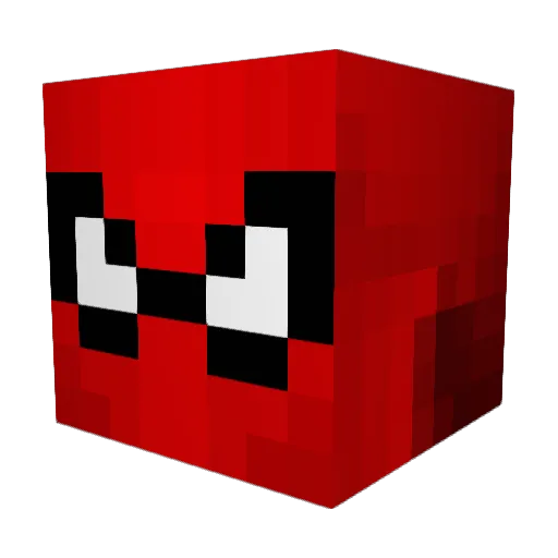 Darkp0tat0 Minecraft avatar head, 3D render