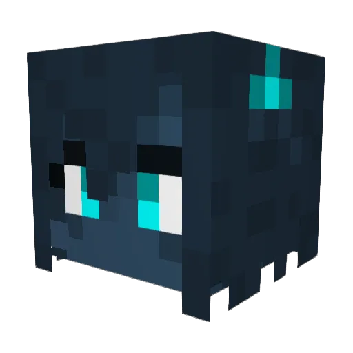 Darkphasen Minecraft avatar head, 3D render