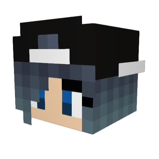 Darkpony1313 Minecraft avatar head, 3D render
