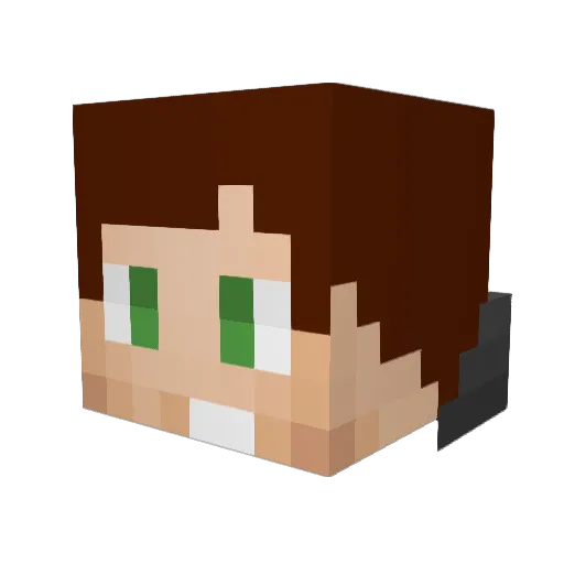 Darkpower_BG Minecraft avatar head, 3D render