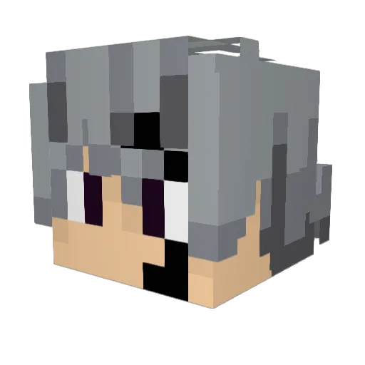 Darkranger13 Minecraft avatar head, 3D render