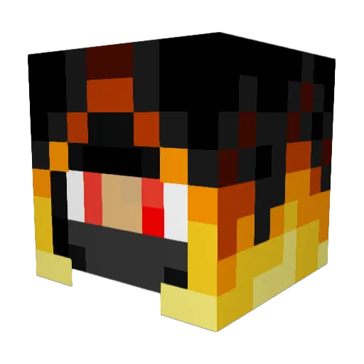 Darkreader93 Minecraft avatar head, 3D render