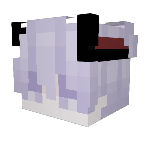 Darkrean10 Minecraft avatar head, 3D render