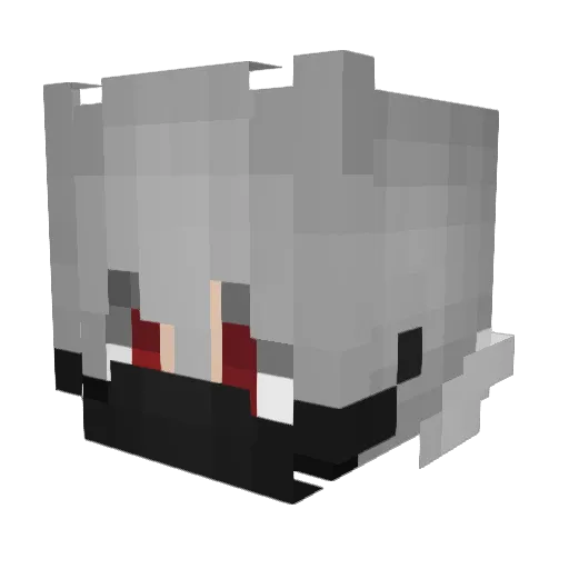 Darkred17 Minecraft avatar head, 3D render