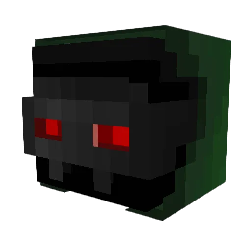 Darkrenheit Minecraft avatar head, 3D render